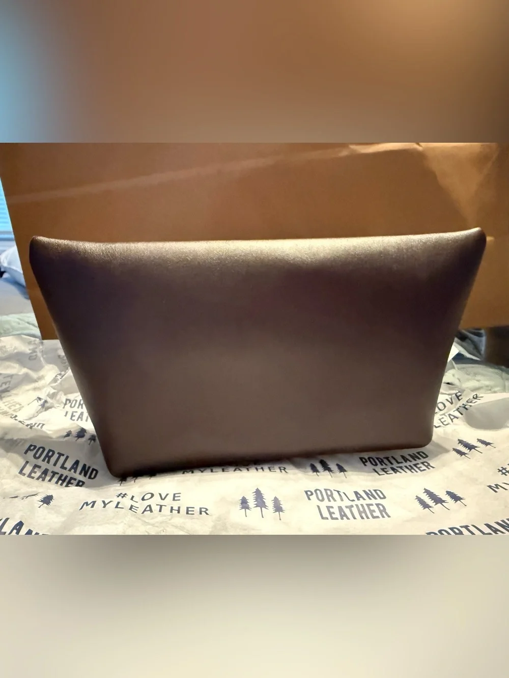 Portland Leather Large Make up bag